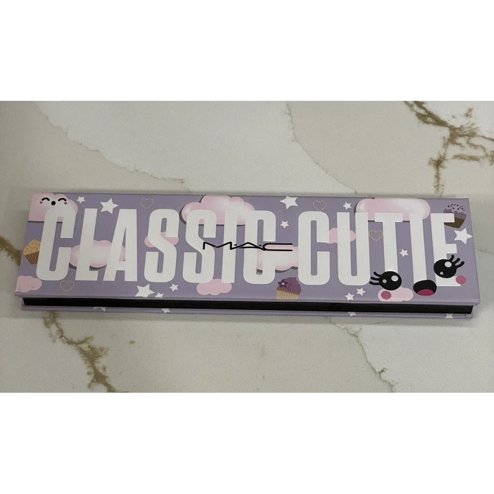 MAC Classic Cutie Eyeshadow Palette 9 Colors Pink Purple Pearl Shimmer New‎